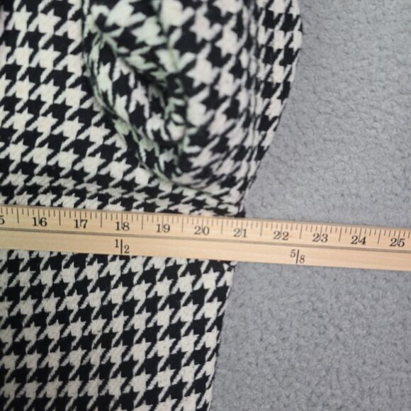 Tavora Houndstooth Wool Blend Blazer Red Lining Women’s 12 Waist-Length - Picture 9 of 12